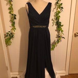 Navy David’s Bridal Bridesmaids Dress Size 2